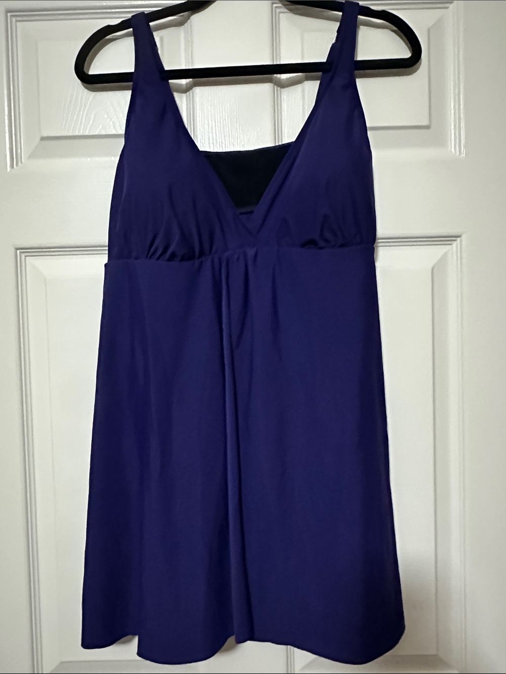 croft & barrow Deep Purple One-Piece Swim Dress